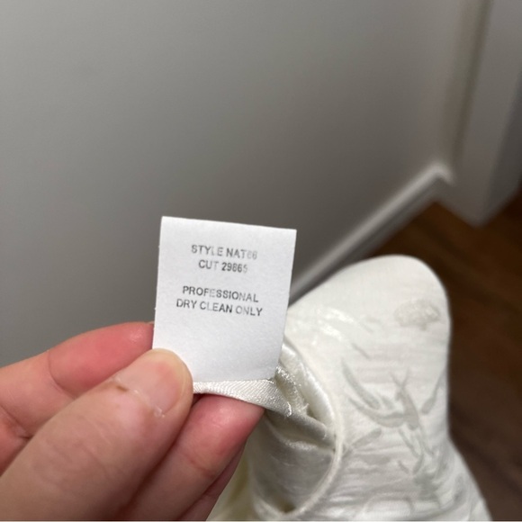 VINTAGE Made in USA Violet Kay White Floral Maxi Dress slip dress Size Medium - Picture 8 of 11